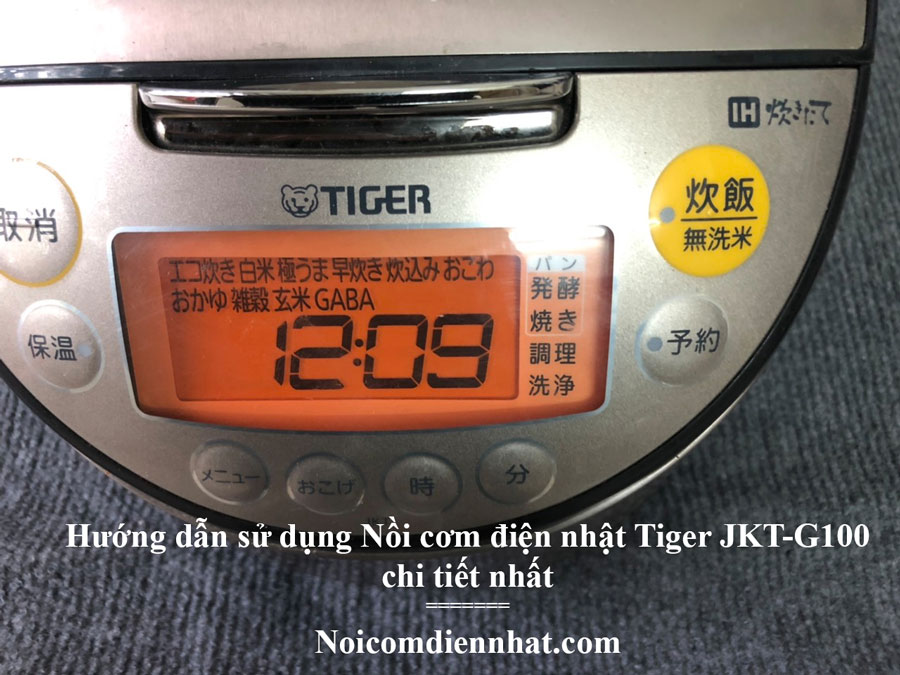 Huong dan su dung noi com dien nhat Tiger JKT-G100